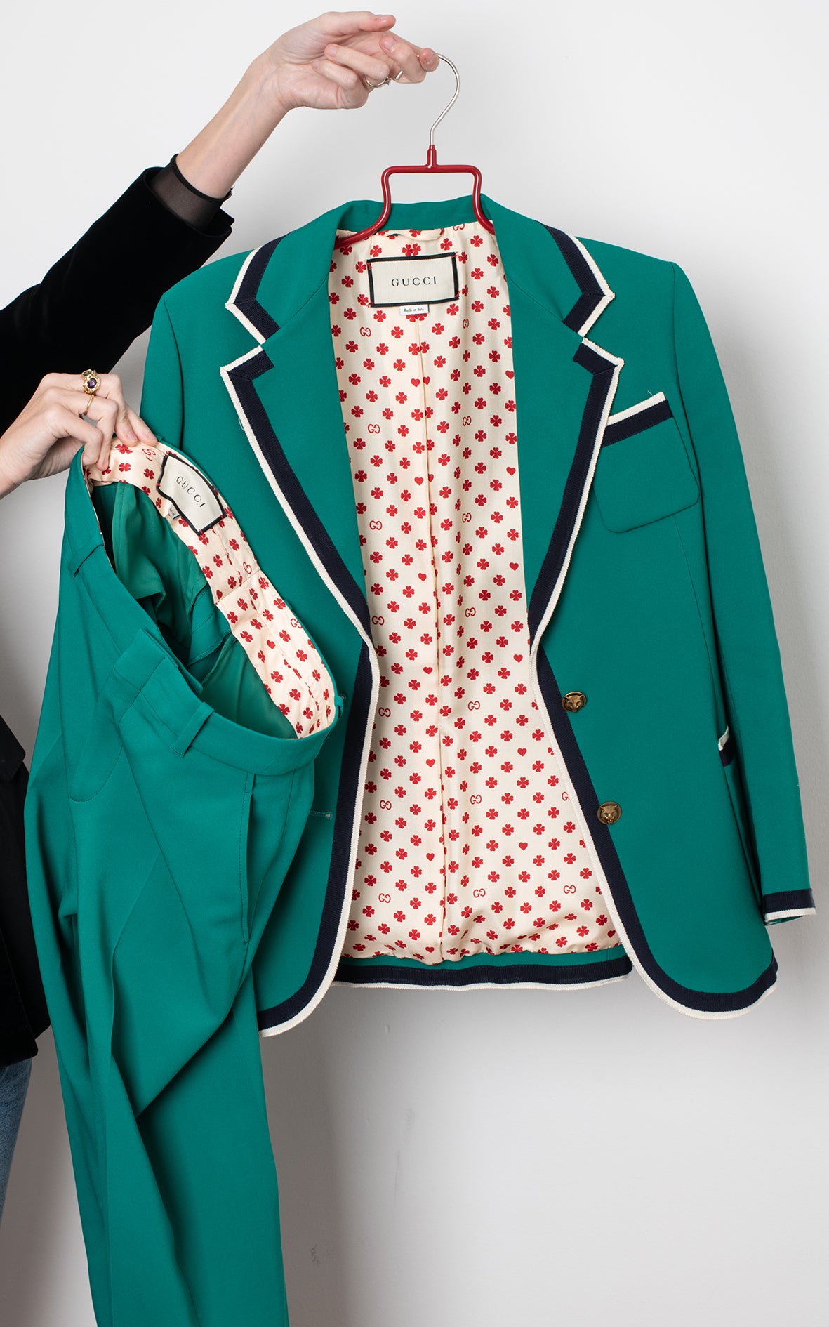 Traje verde Gucci 2018