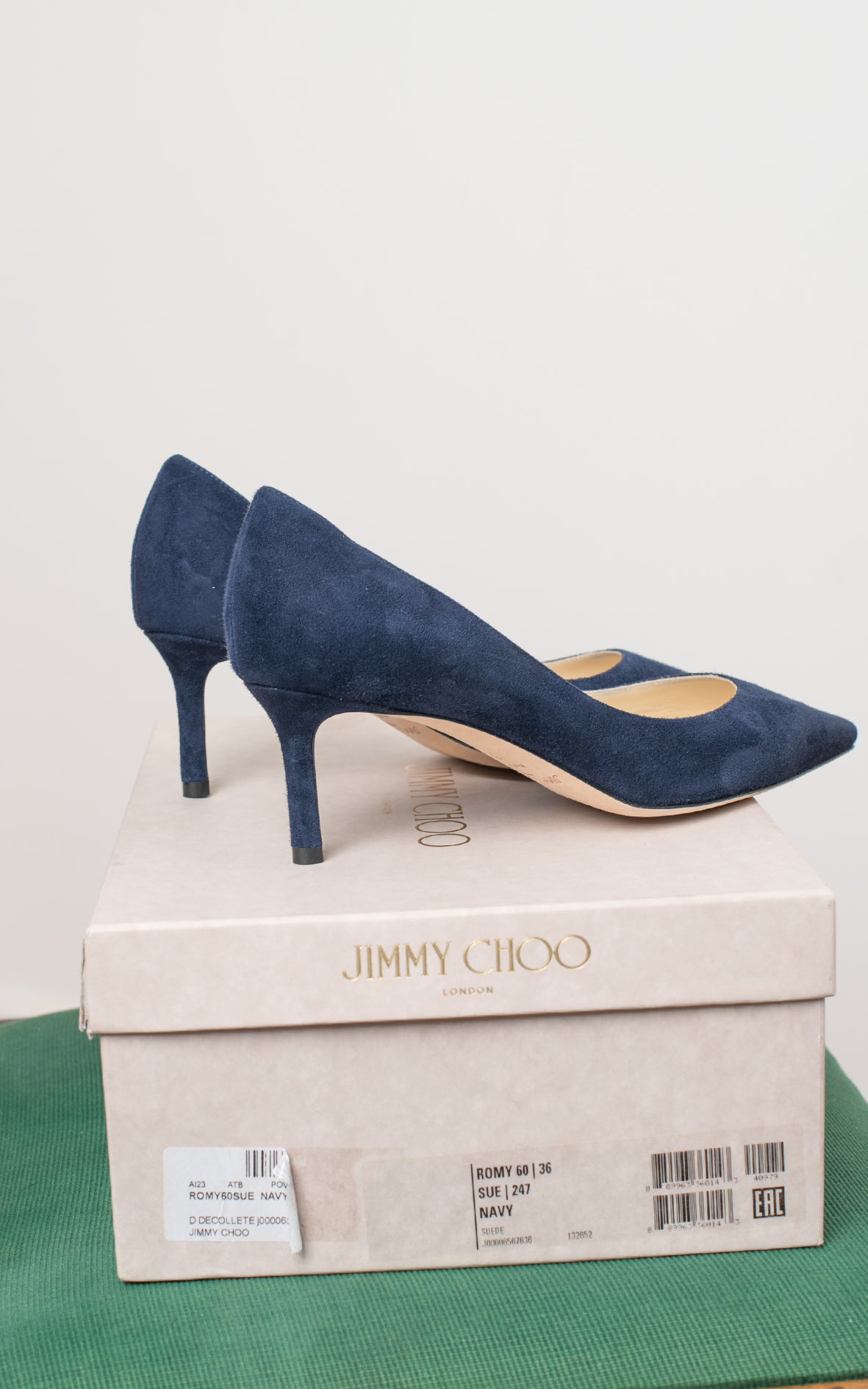 Salones azules de ante