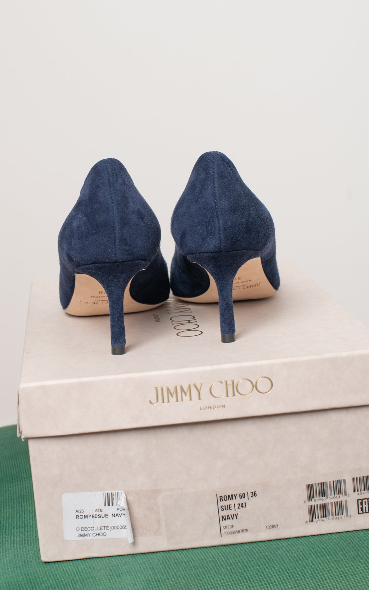 Salones azules de ante