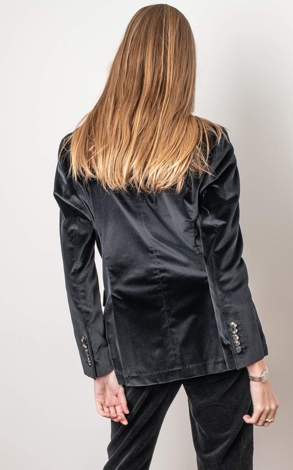 Blazer terciopelo negra