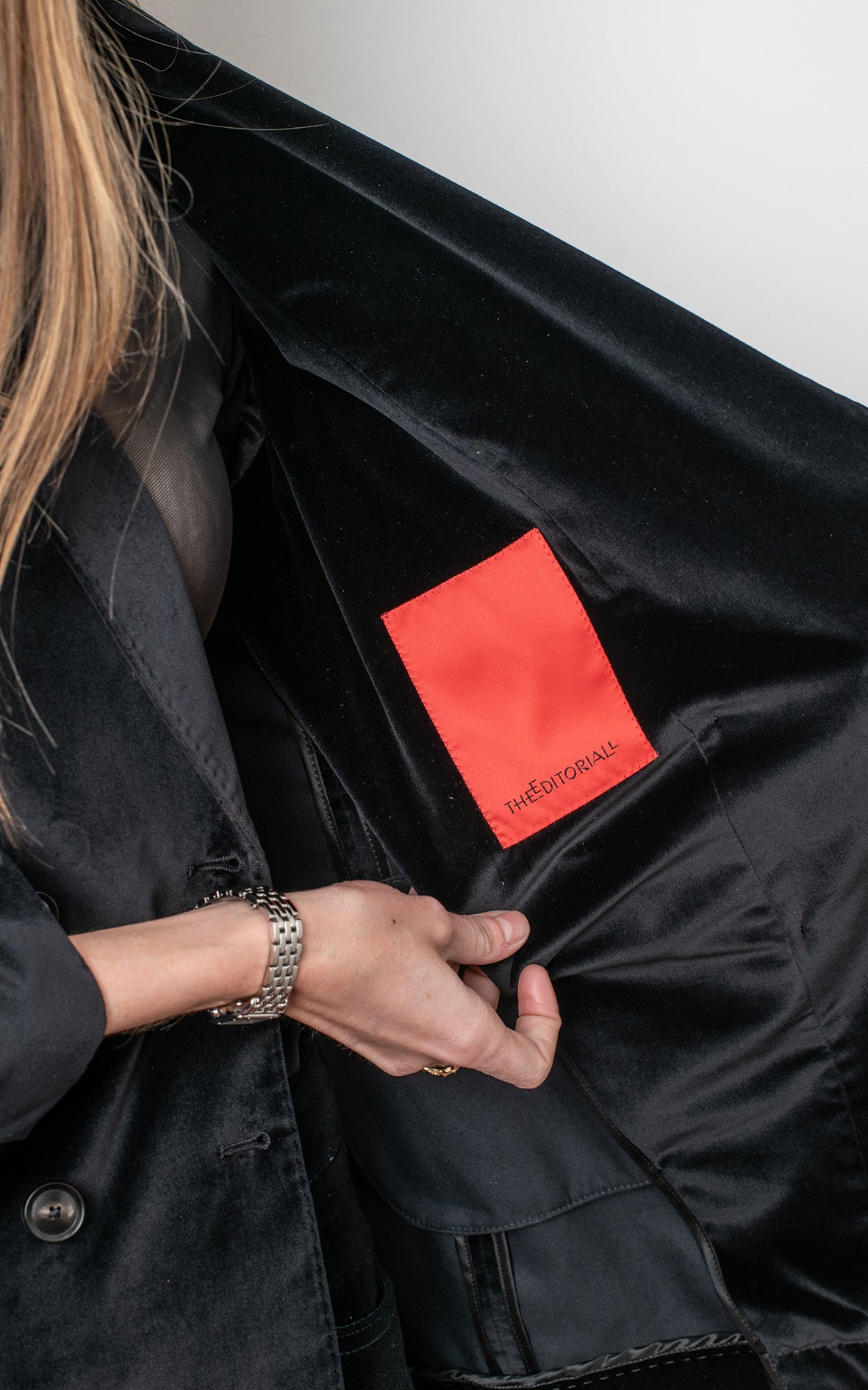 Blazer terciopelo negra