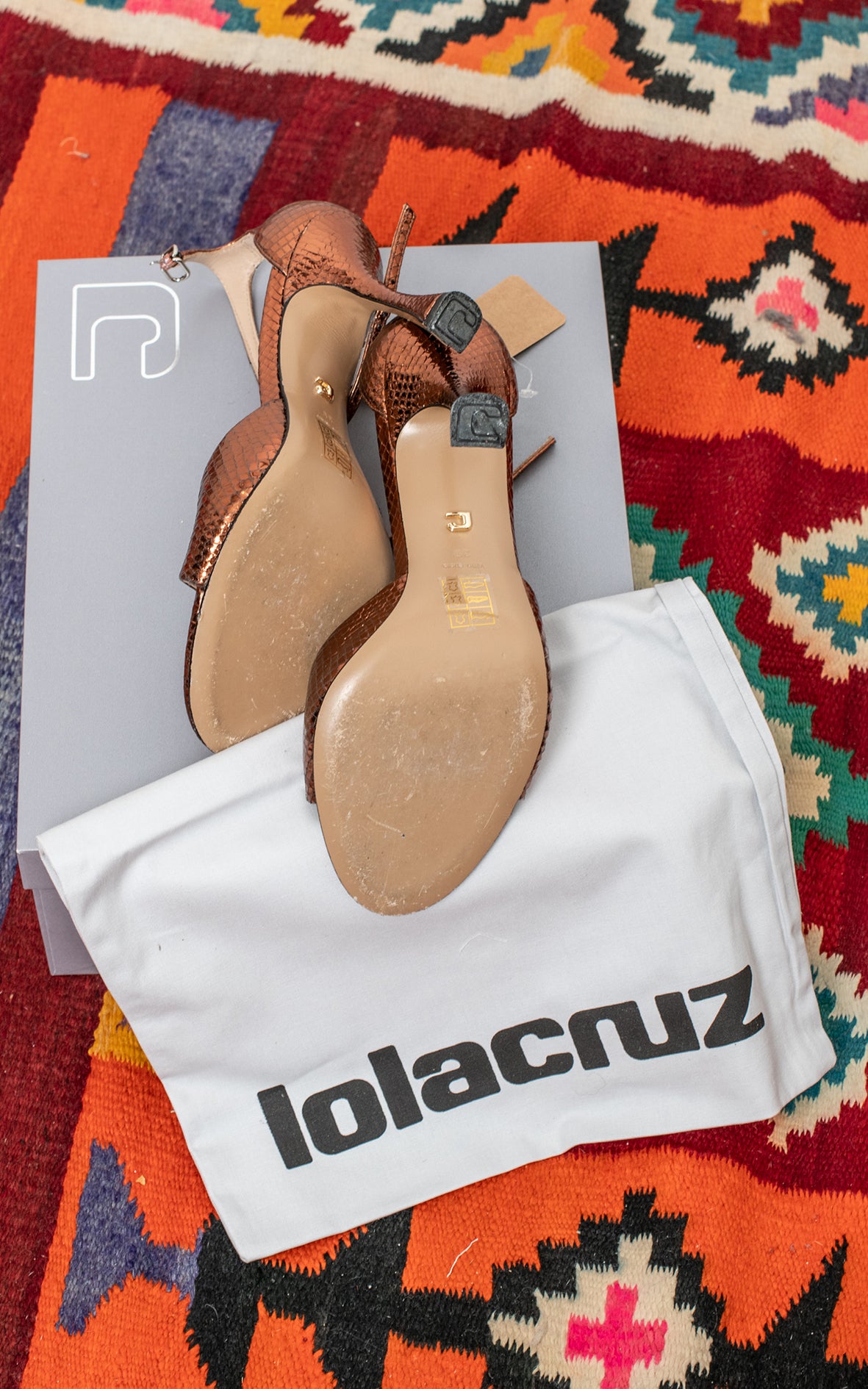 Sandalias color cobre