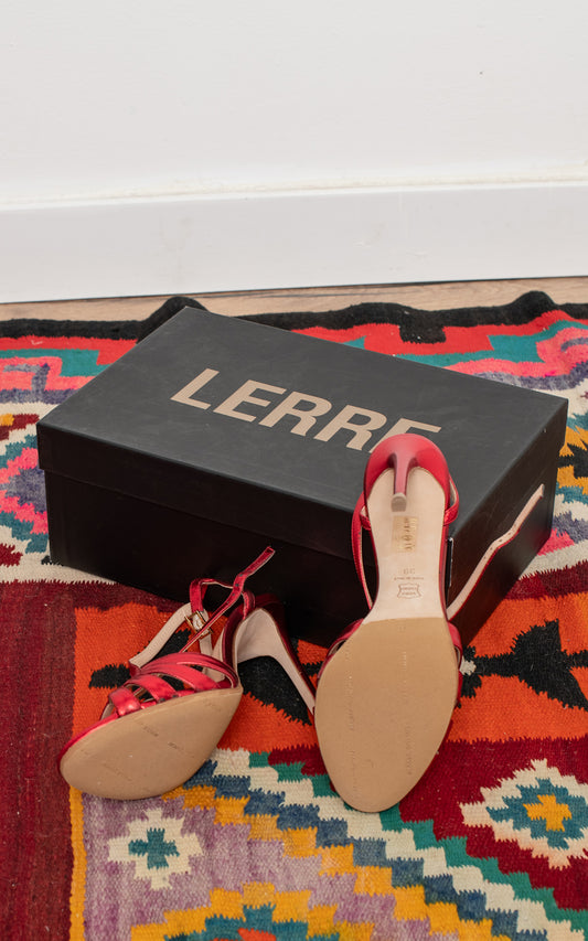 Zapatos rojos metalizados