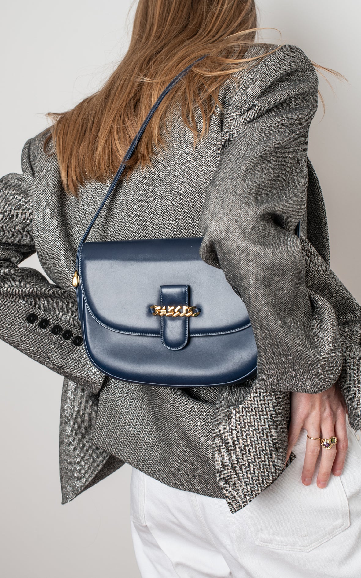 Bolso azul vintage