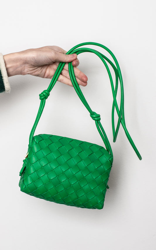 Bolso Intrecciato Loop verde
