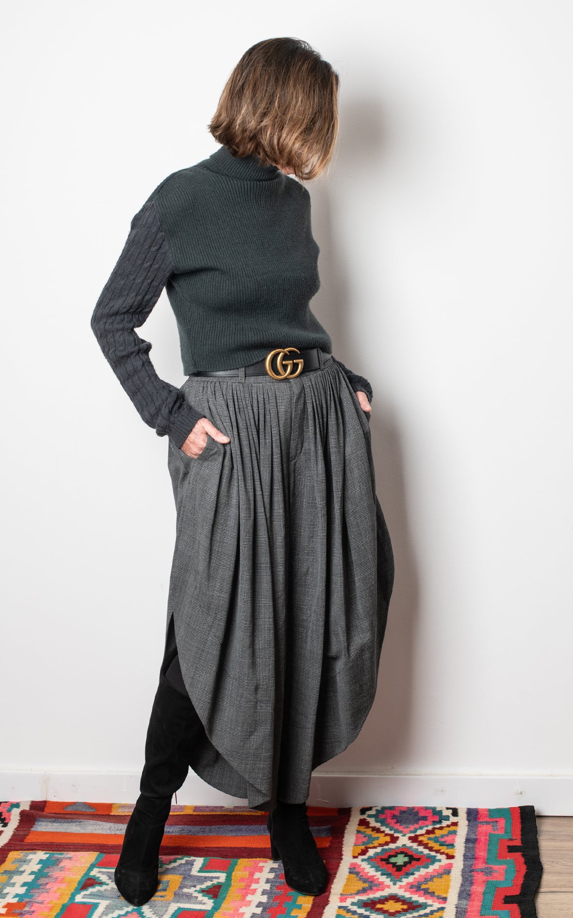 Jersey gris corto mangas ochos