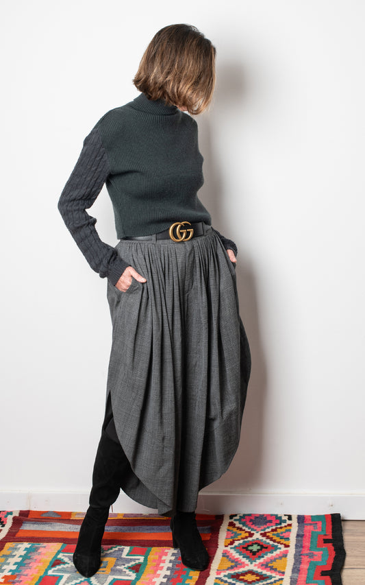 Jersey gris corto mangas ochos