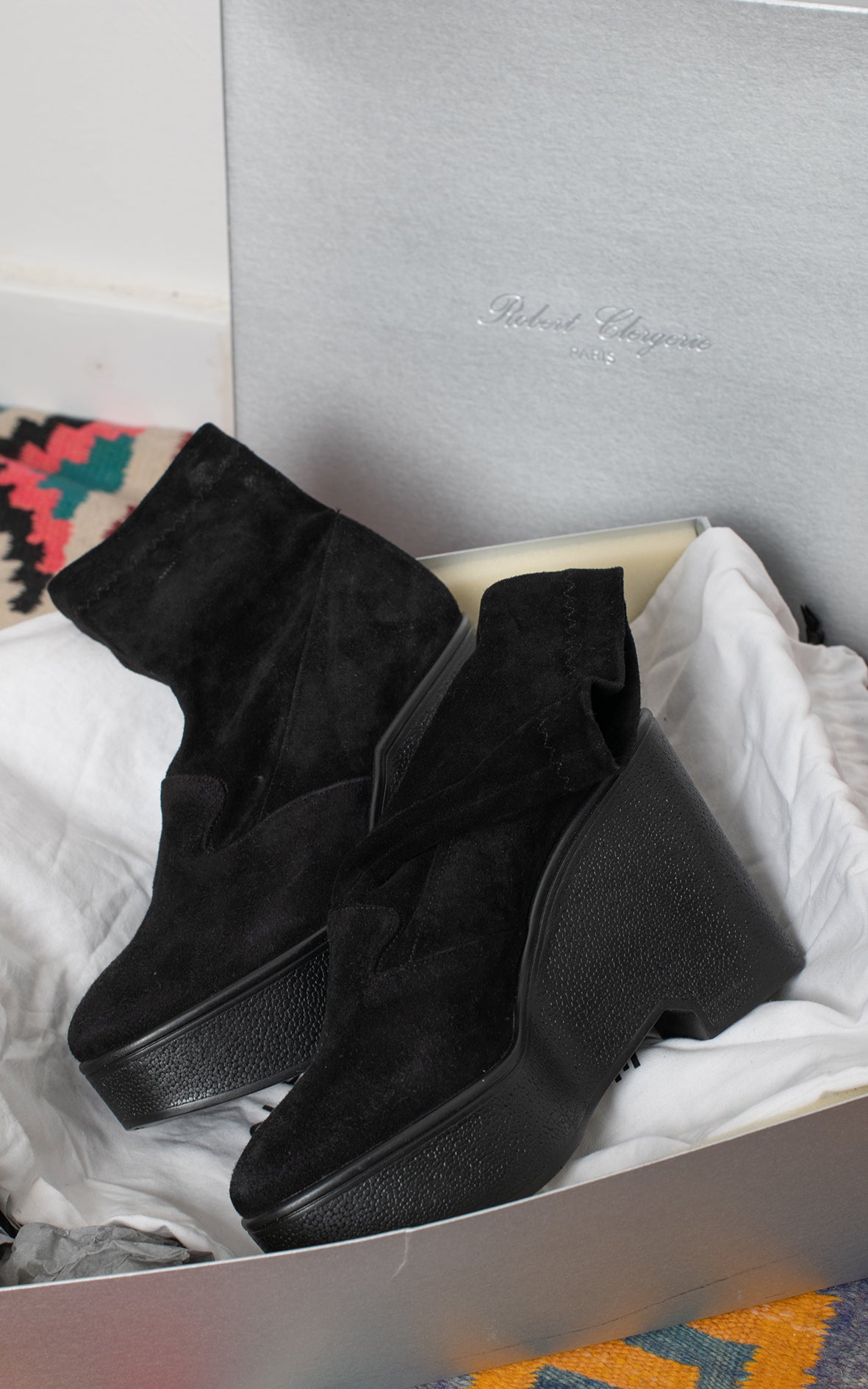 Botas de ante con plataforma