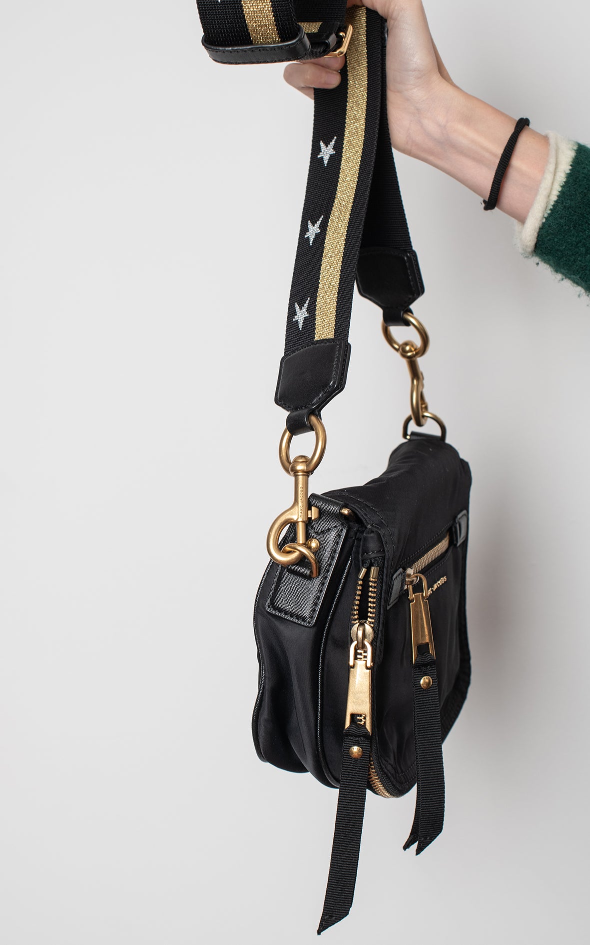Bolso negro de lona