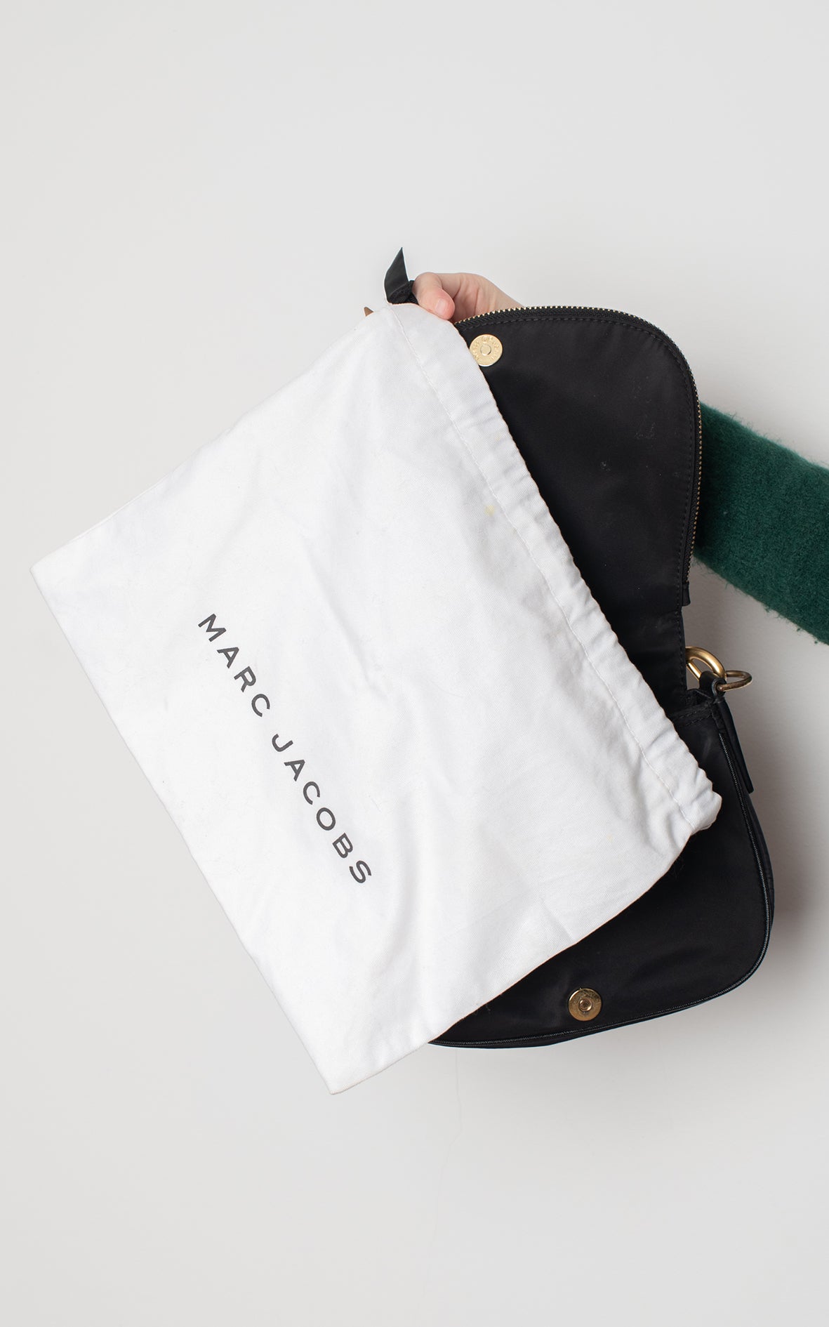 Bolso negro de lona