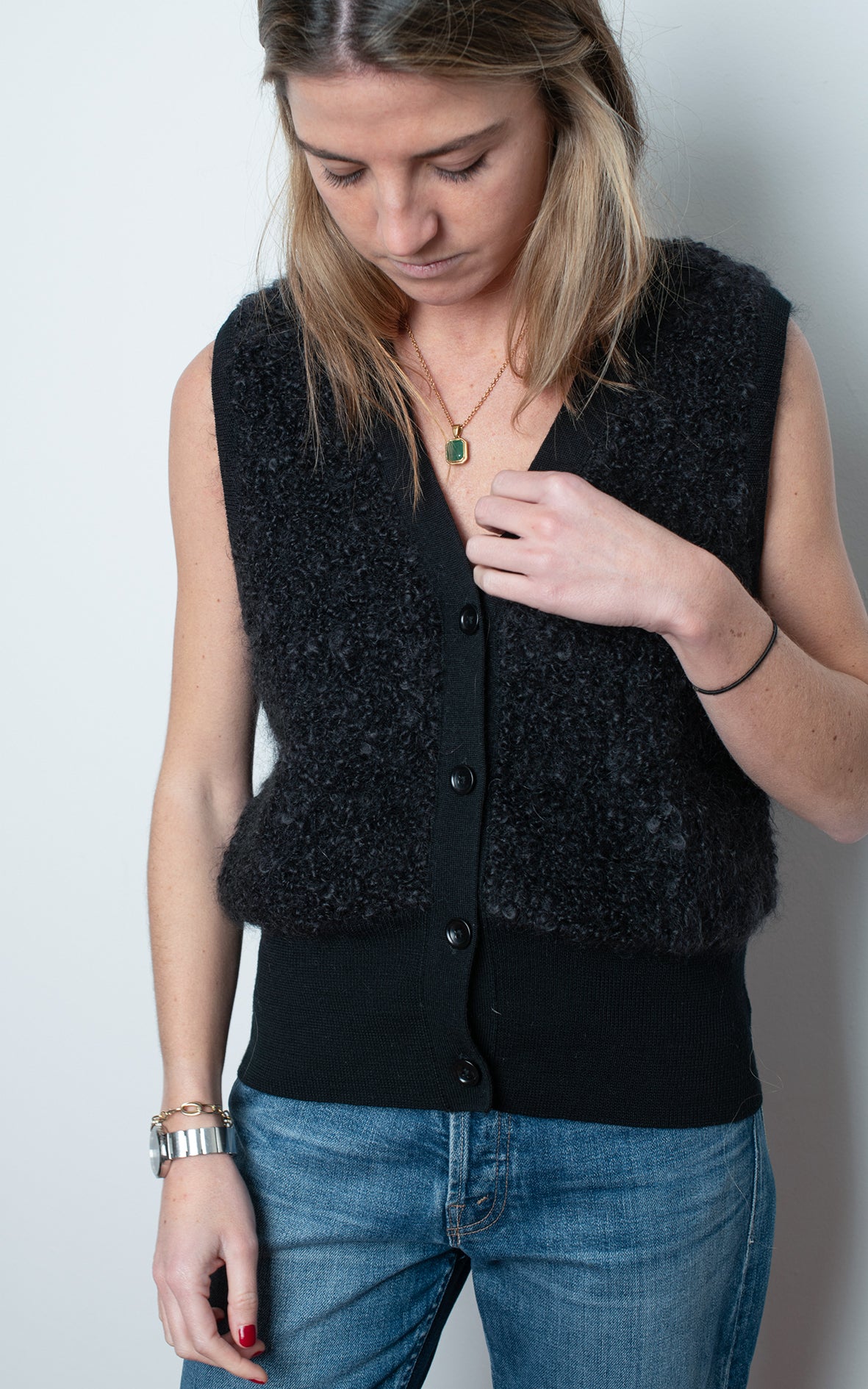 Chaleco lana y mohair