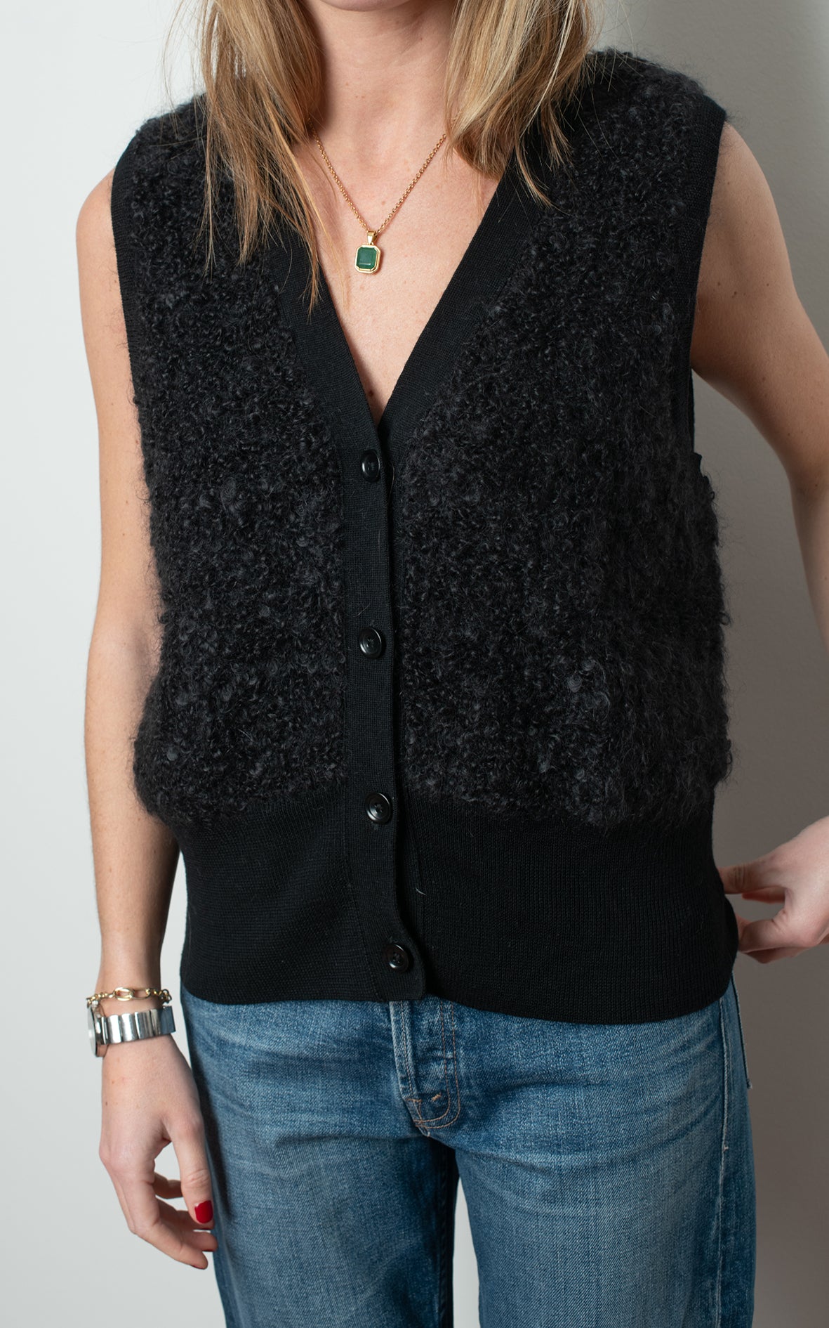 Chaleco lana y mohair