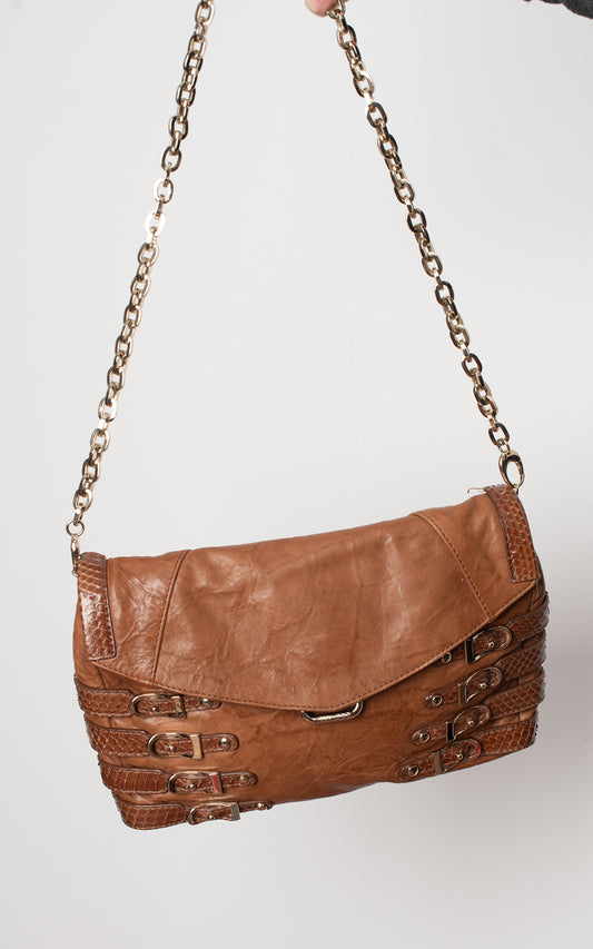 Bolso marrón de piel
