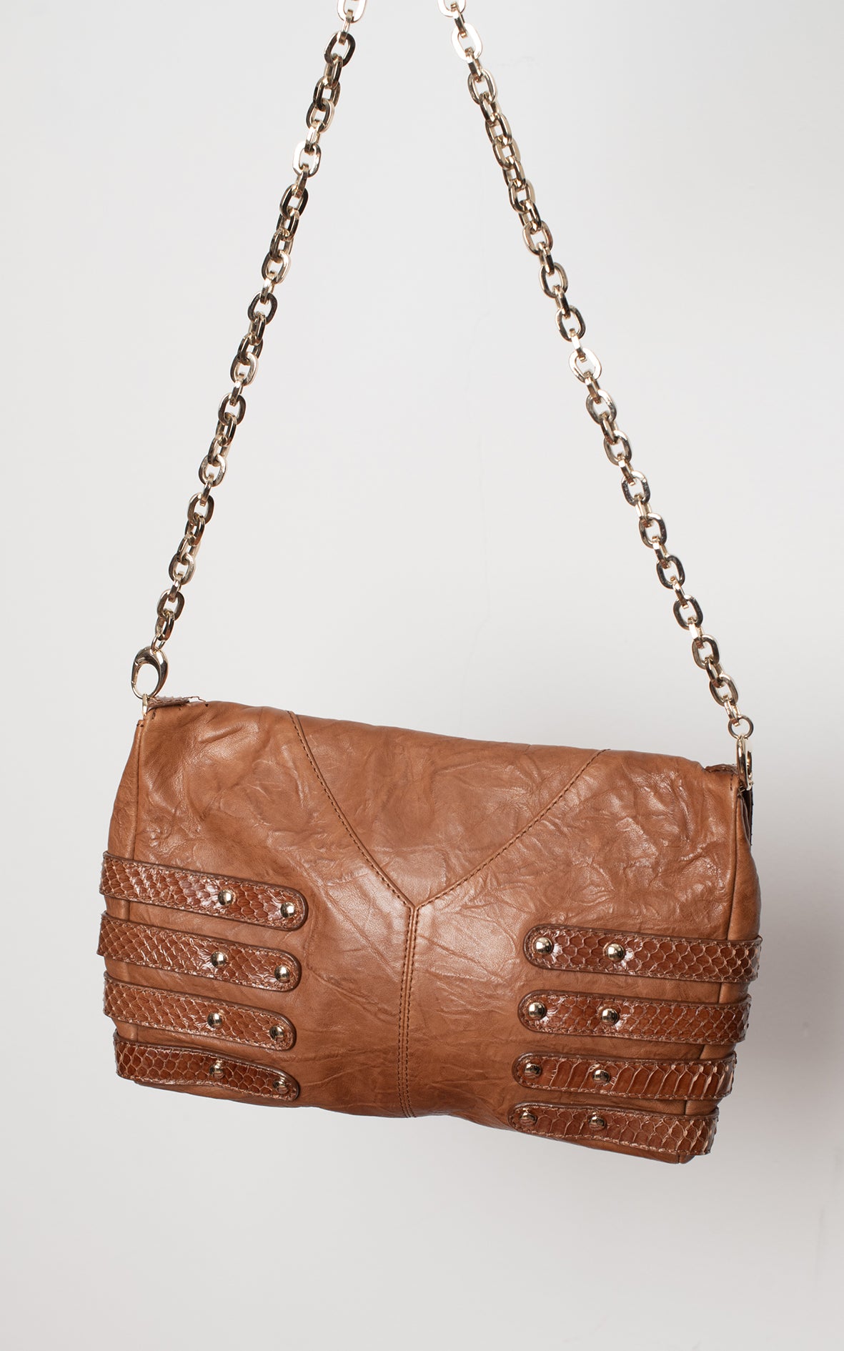 Bolso marrón de piel