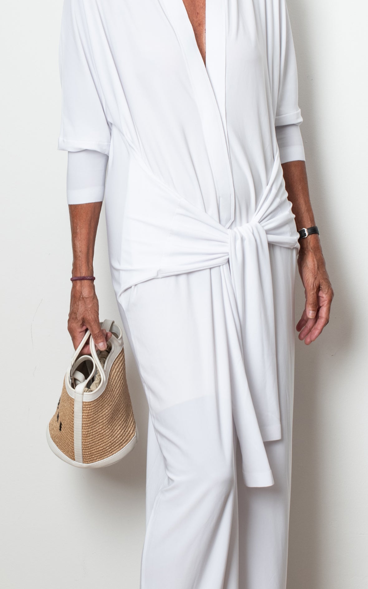 Vestido blanco con cuello