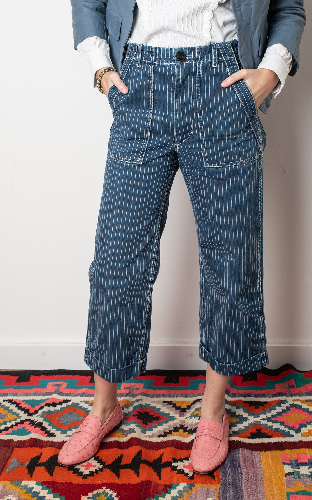 Mocasines Avestruz Rosa