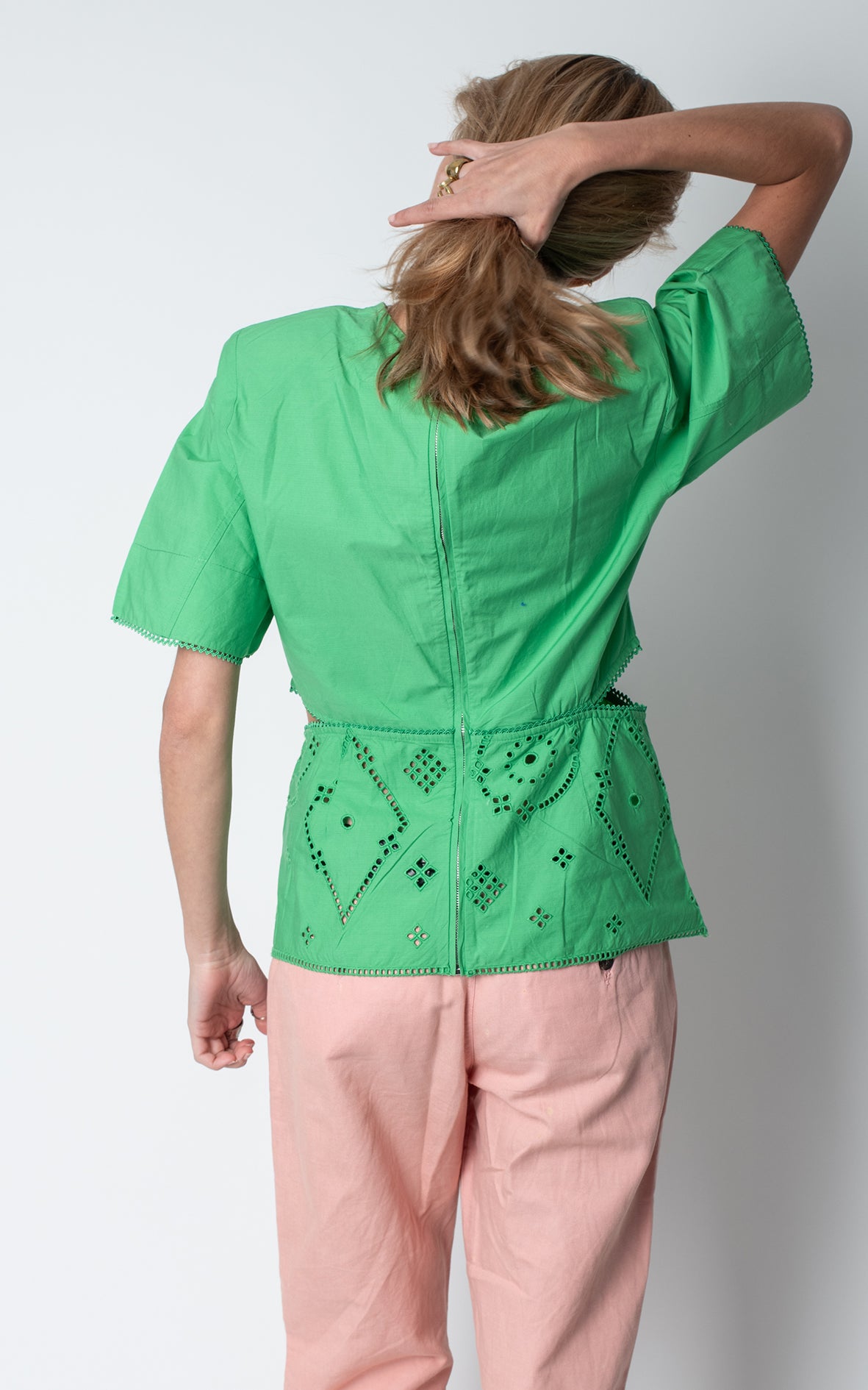 Camisa cut out verde