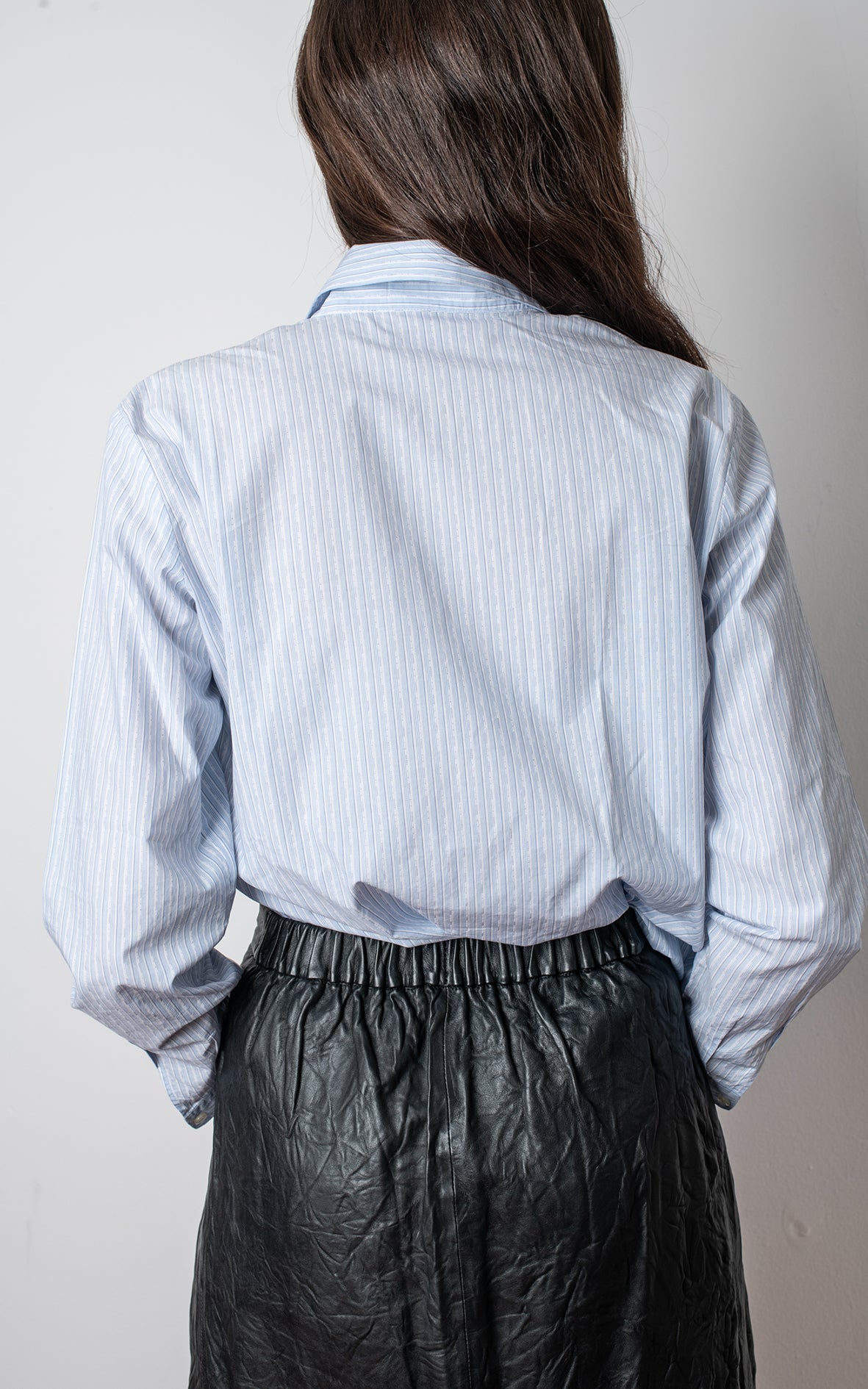 Camisa azul rayas
