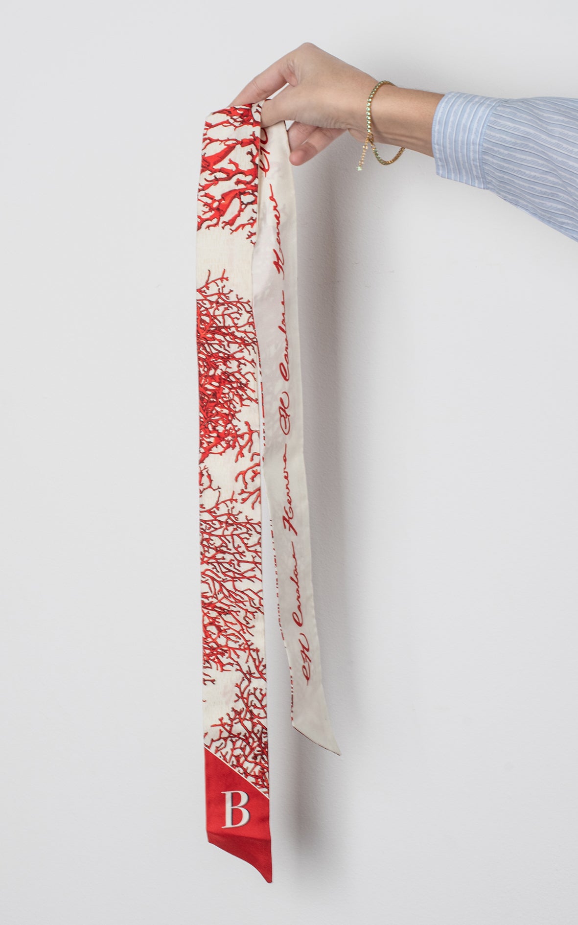 Twill de seda coral