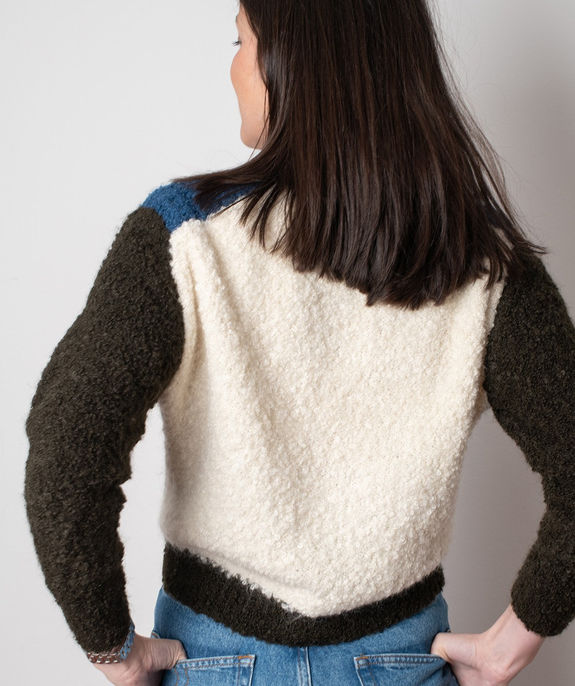 Jersey tricolor mohair