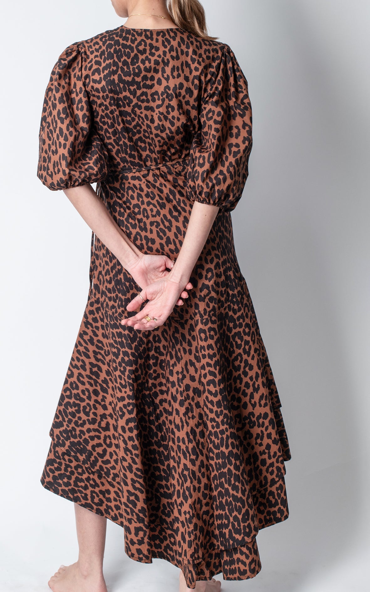 Vestido animal print oscuro