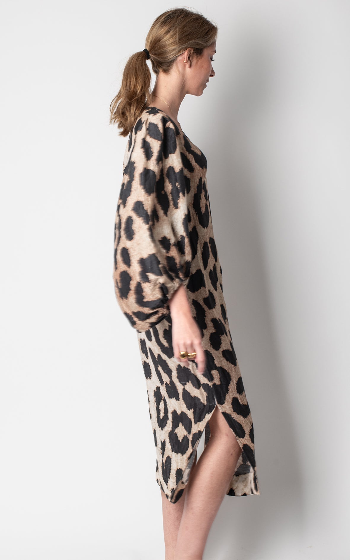 Vestido animal print claro