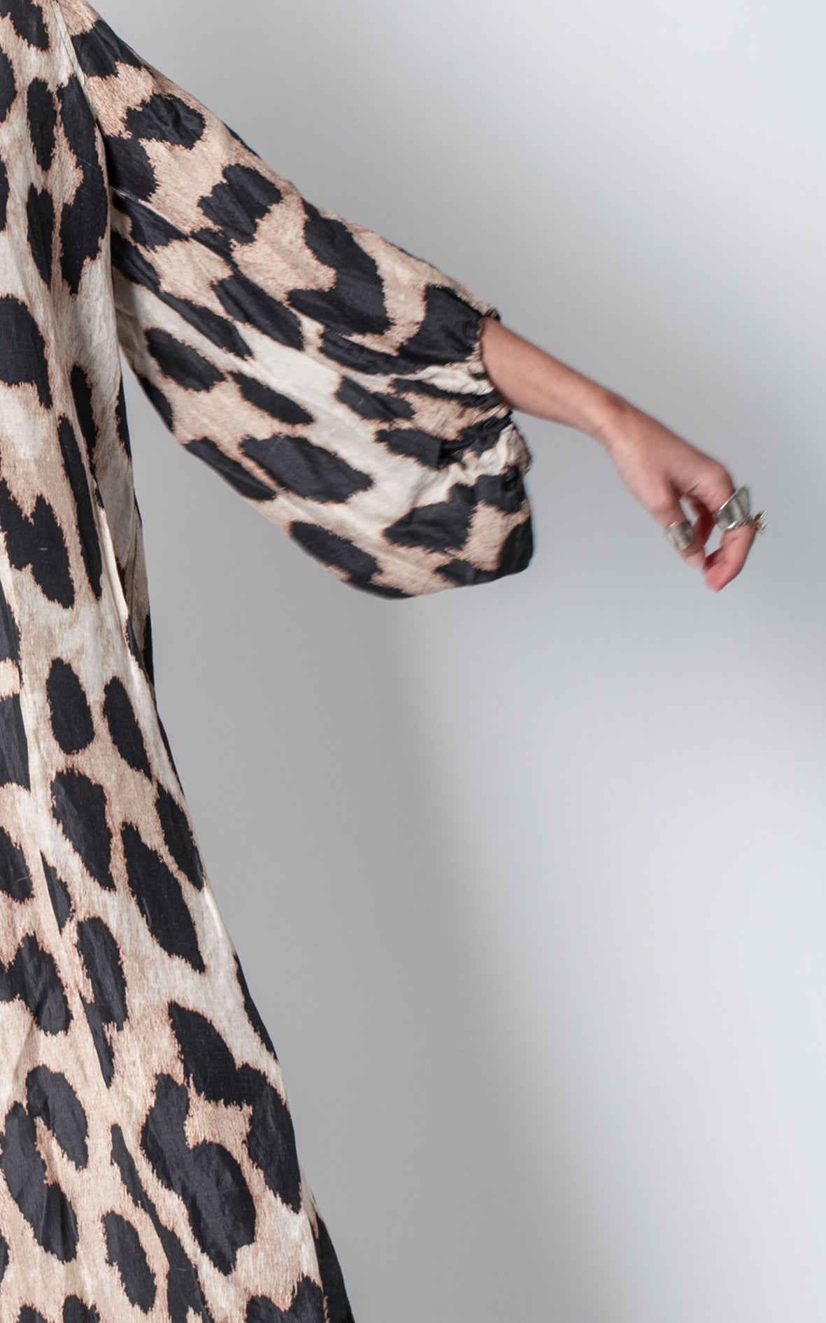 Vestido animal print claro