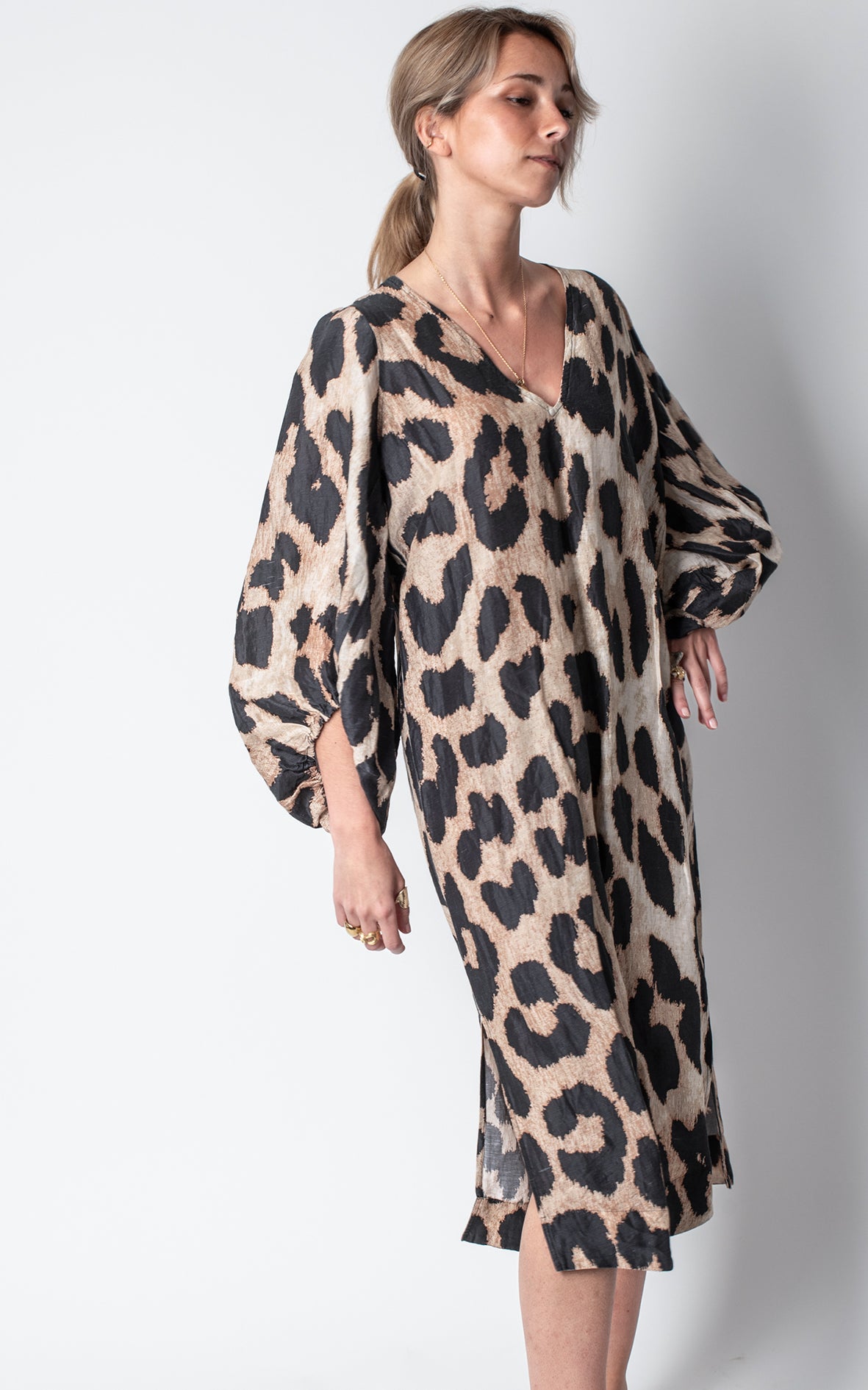 Vestido animal print claro