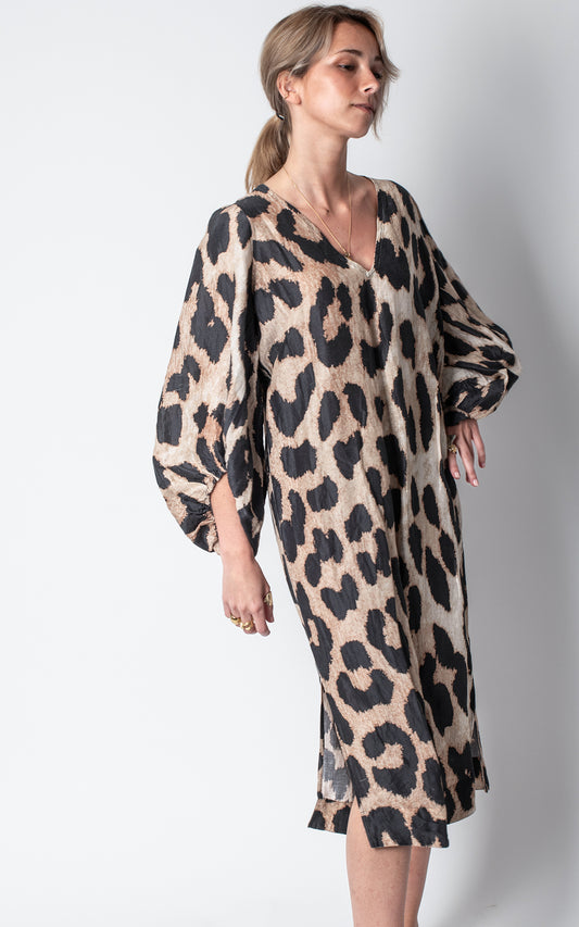 Vestido animal print claro