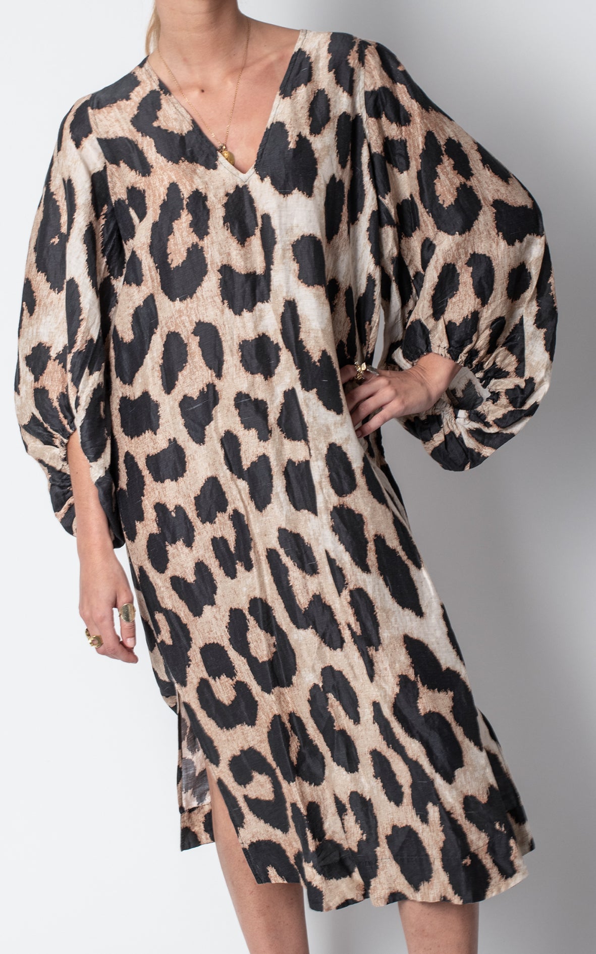 Vestido animal print claro
