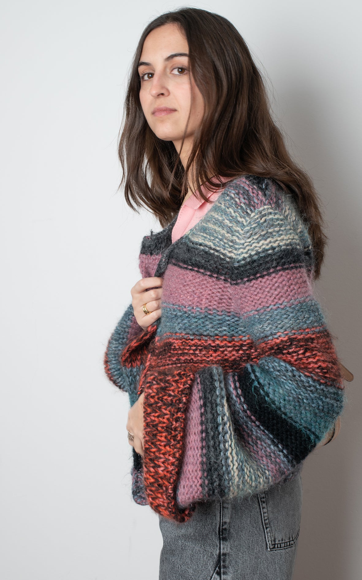 Chaqueta de lana colores