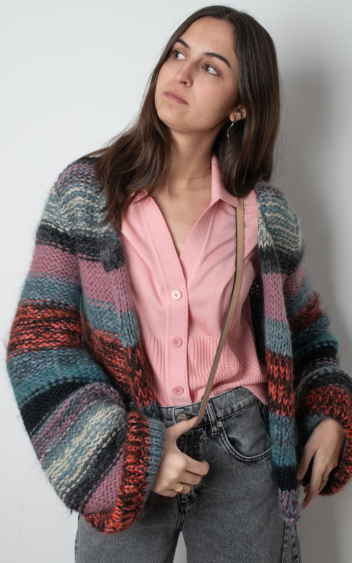 Chaqueta de lana colores