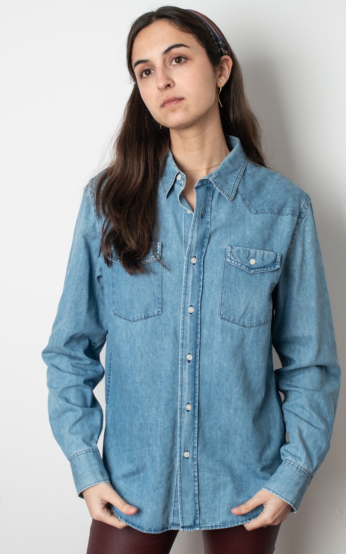 Camisa vaquera clara