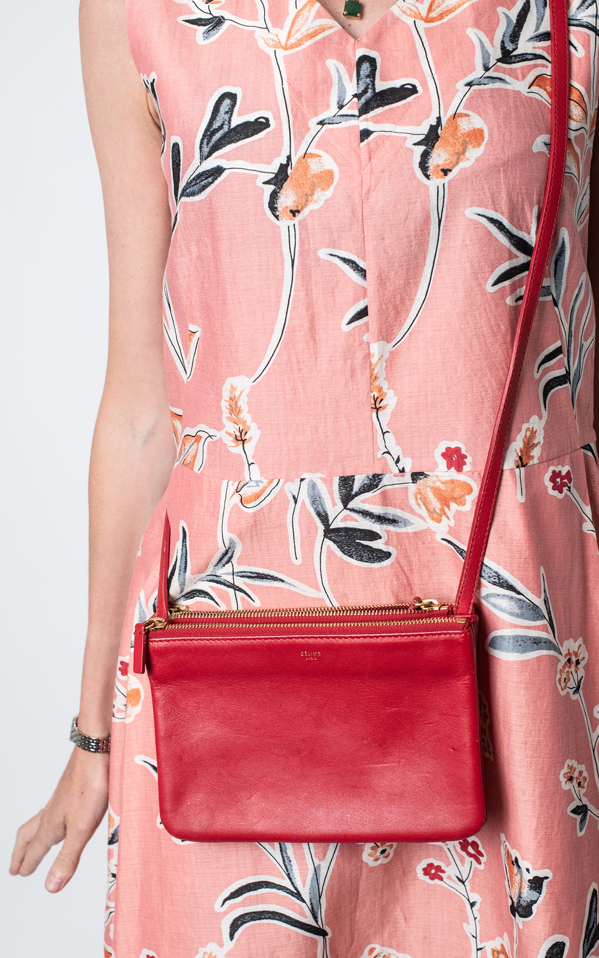 Vestido rosa flores