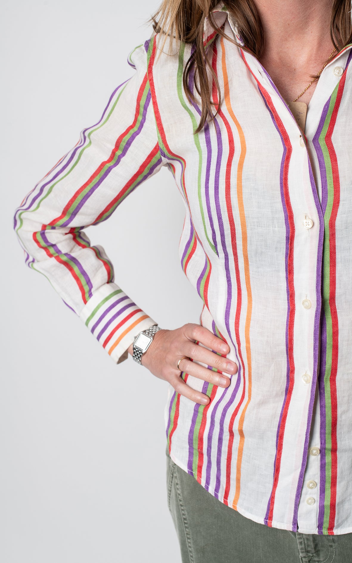 Camisa de rayas de colores