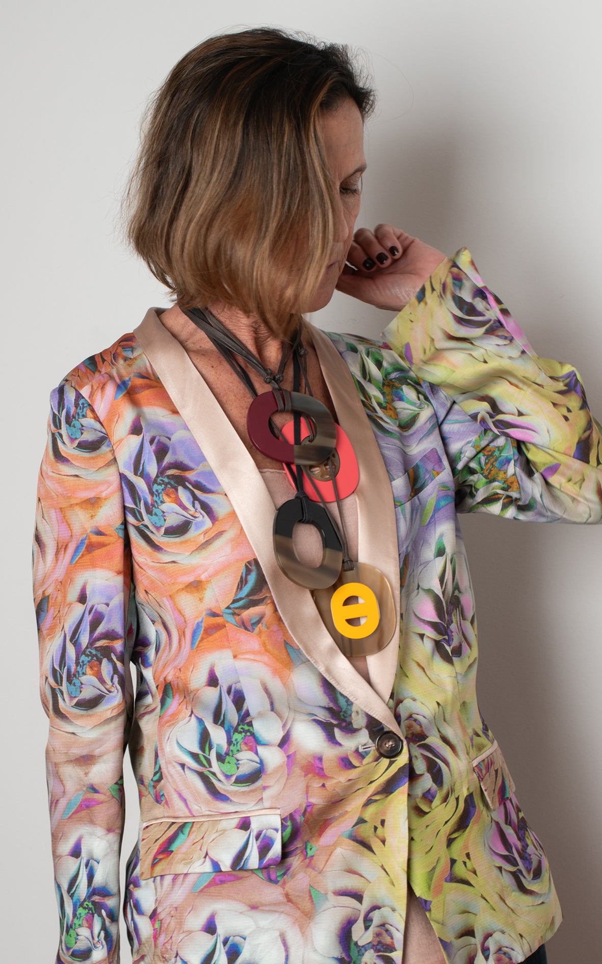 Collar Lift marrón y amarillo