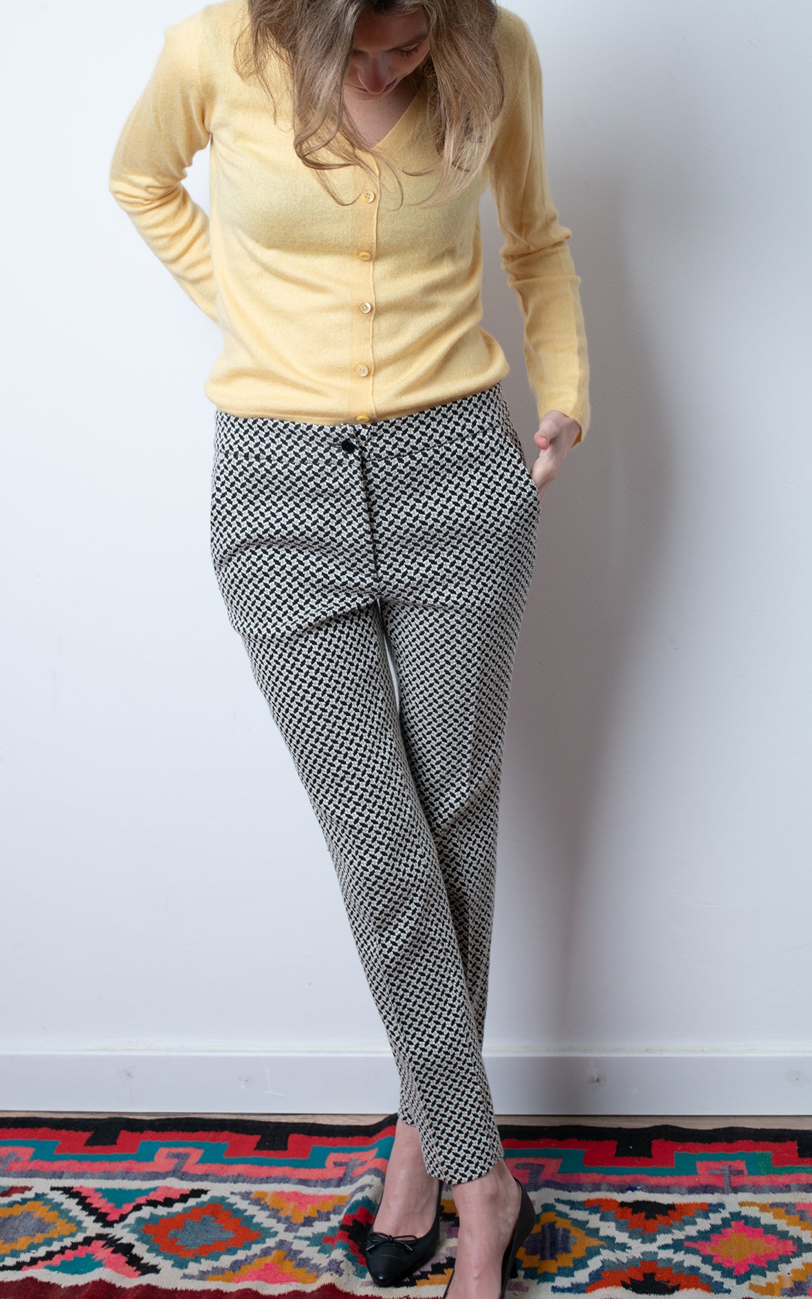 Pantalón Blanco y Negro