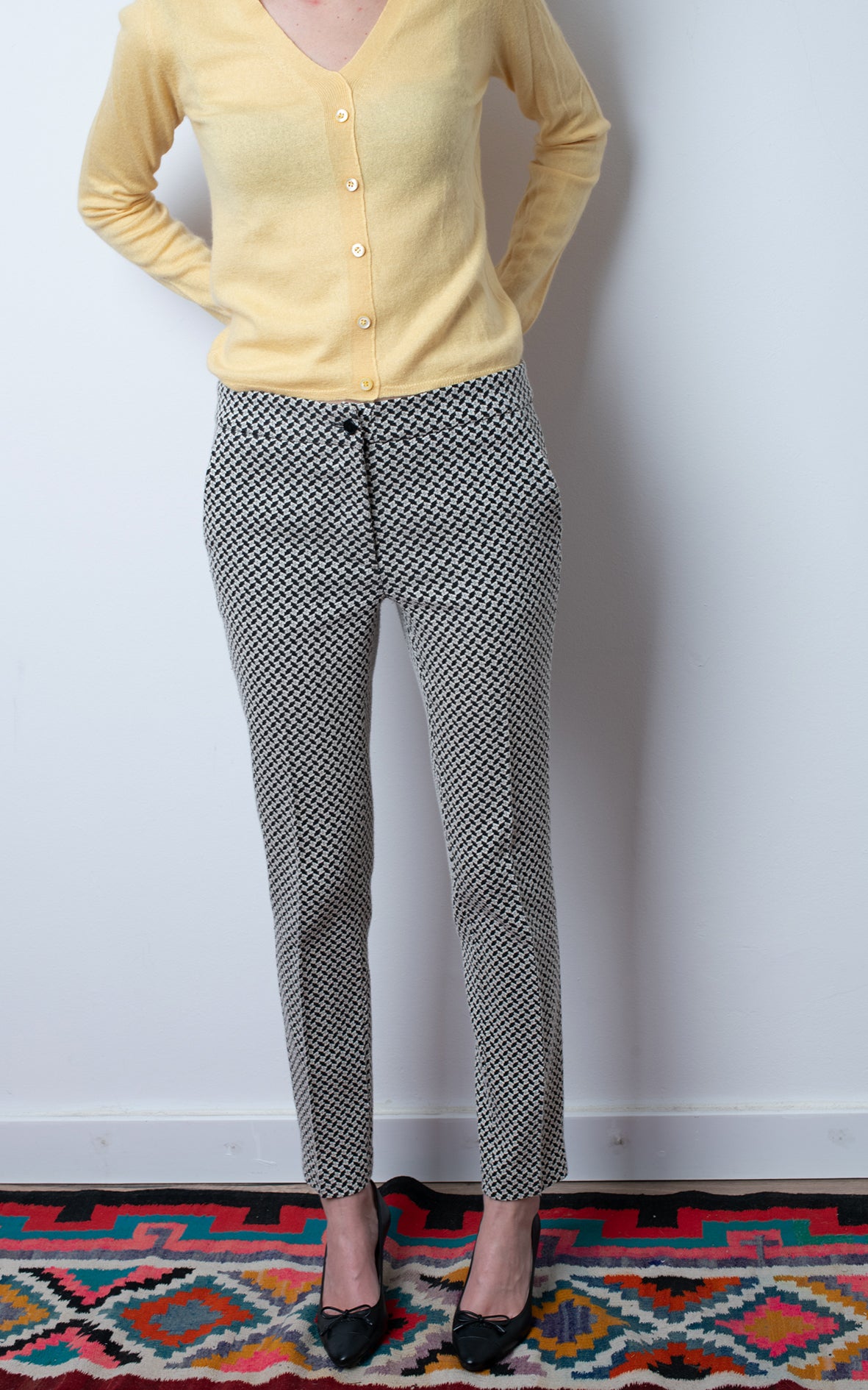 Pantalón Blanco y Negro