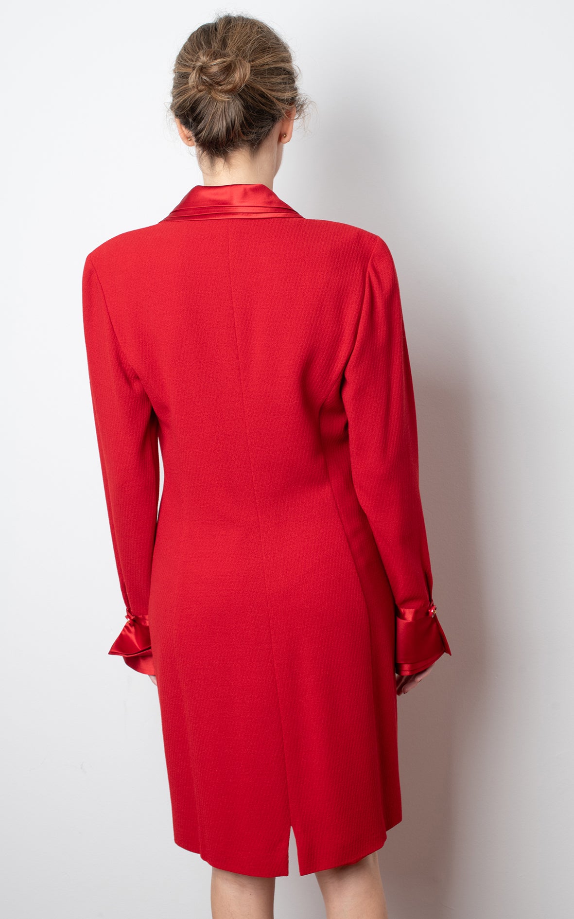 Vestido rojo camisero