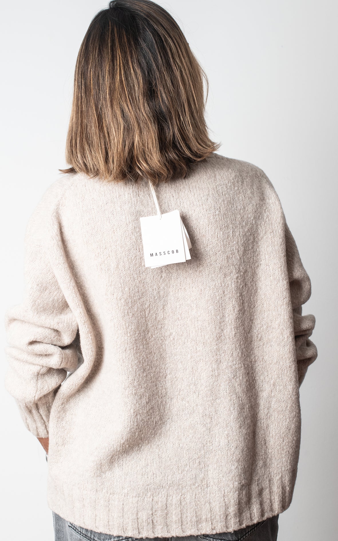 Jersey punto beige