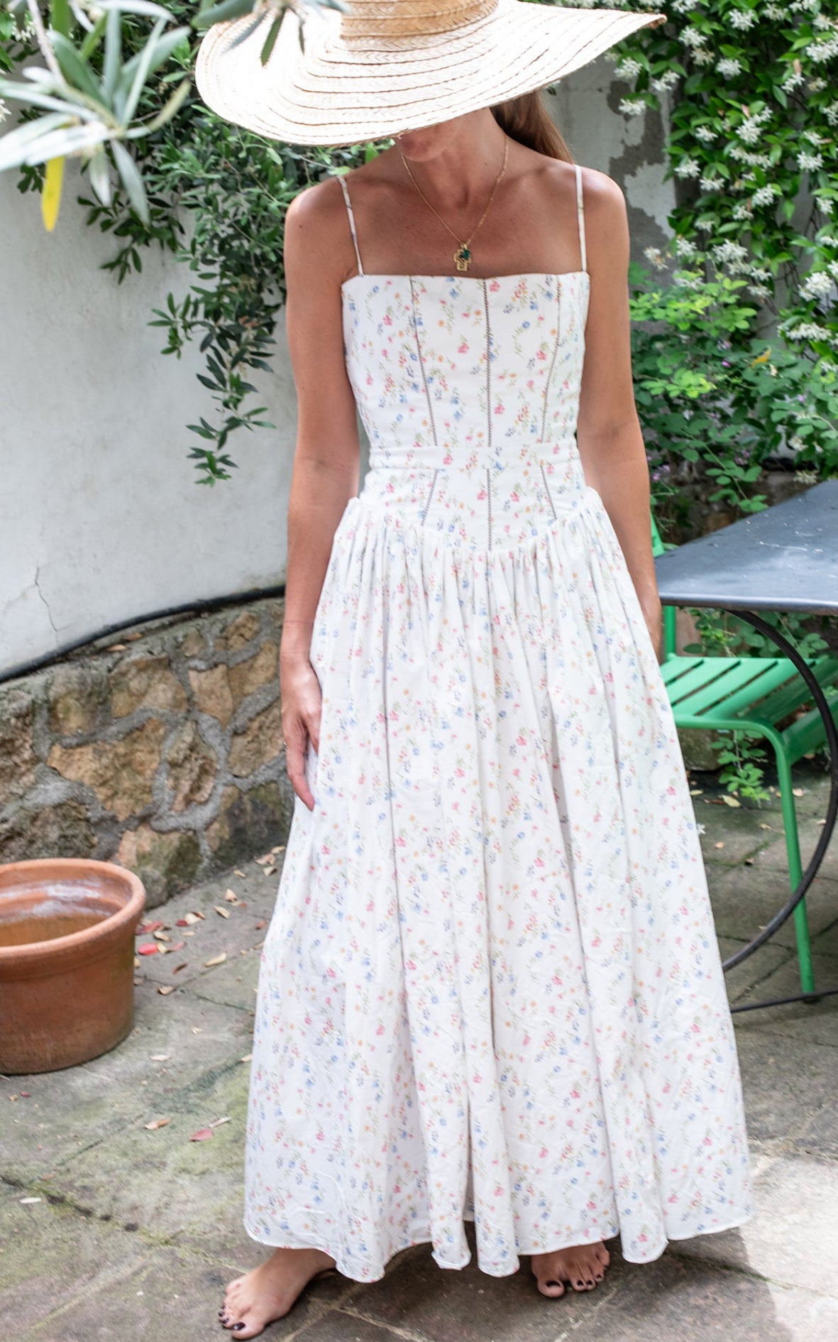Vestido flores romántico