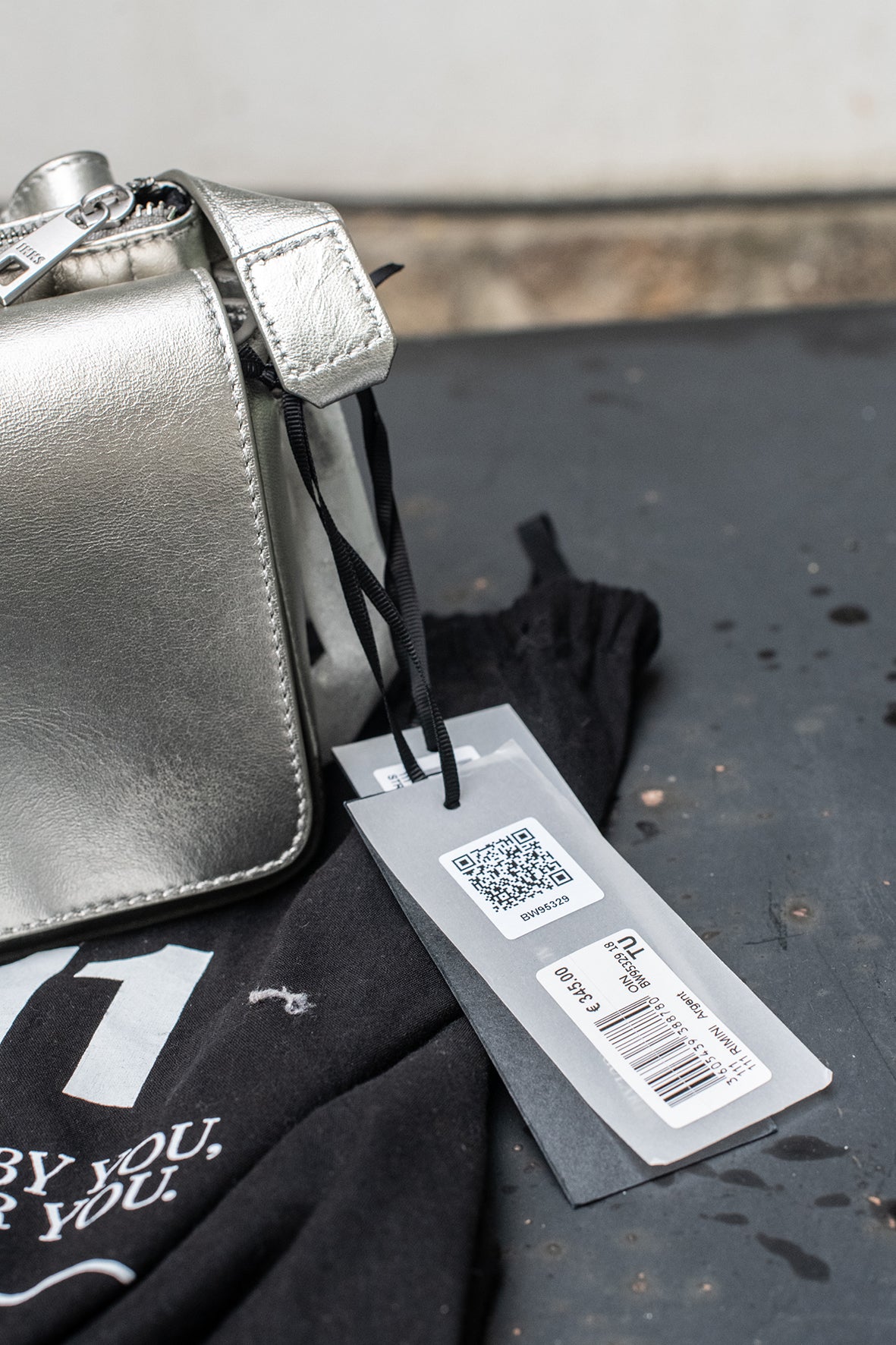 Bolso plateado segregable (rimini)