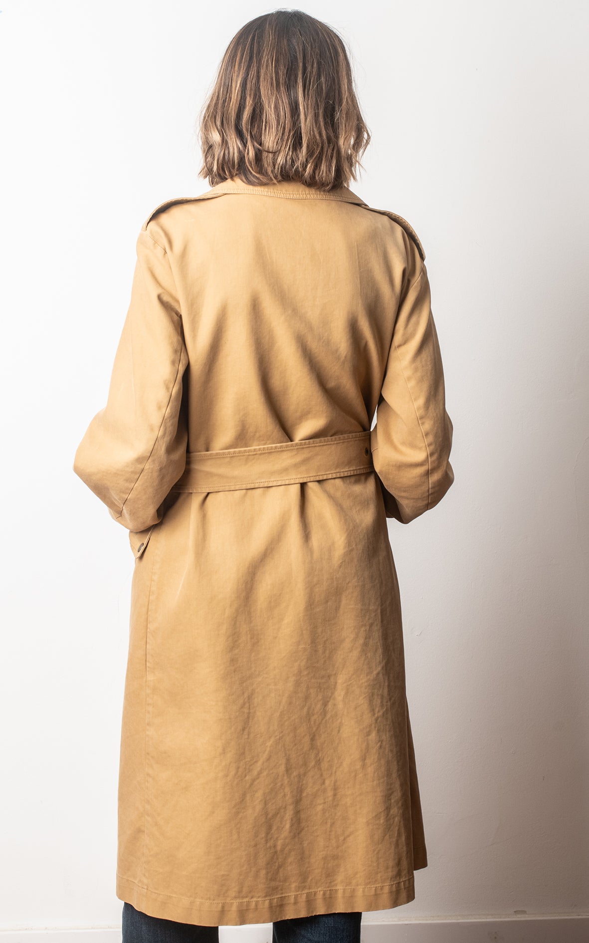 Gabardina marron