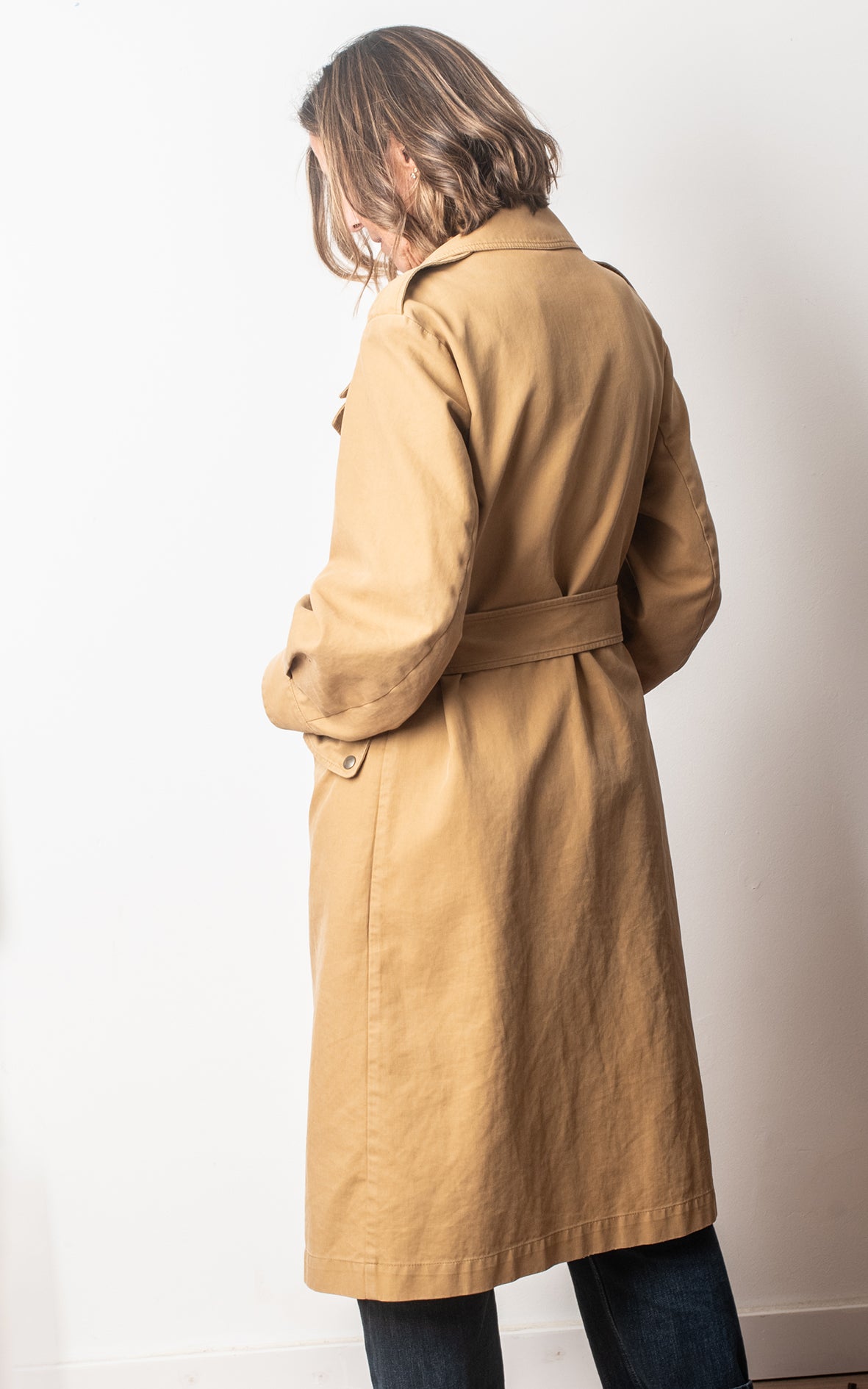 Gabardina marron