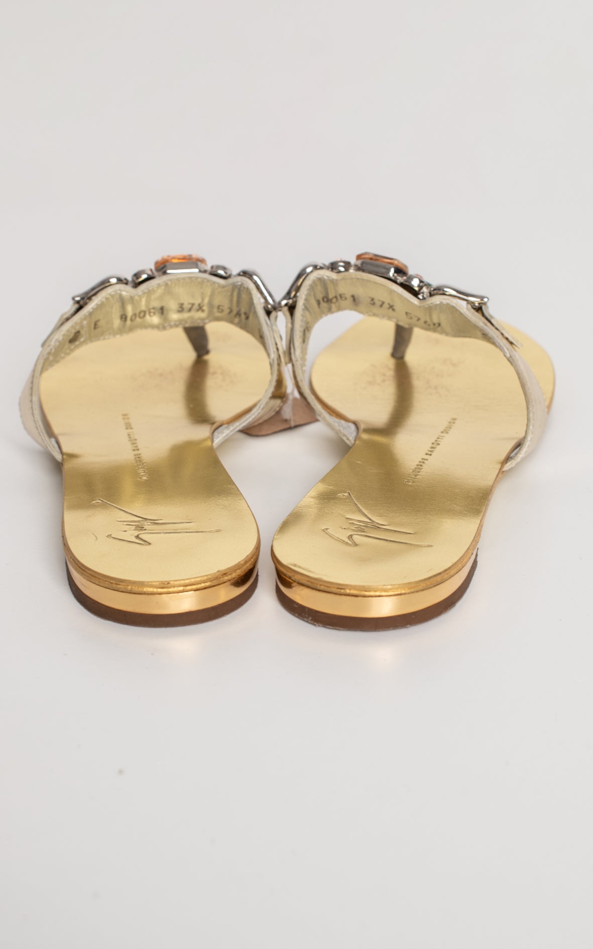 Sandalias doradas Giuseppe Zanotti