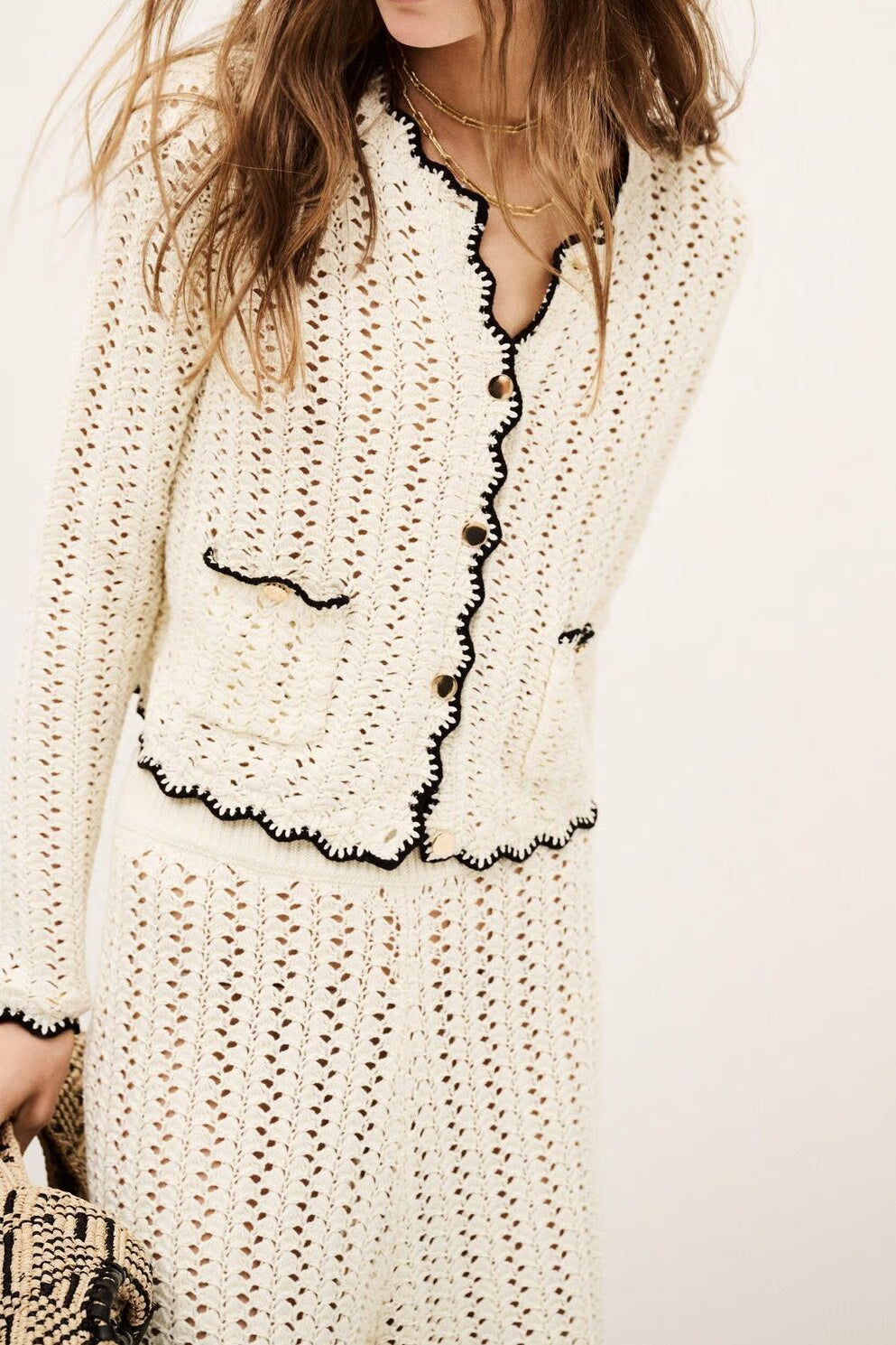 Chaqueta de crochet