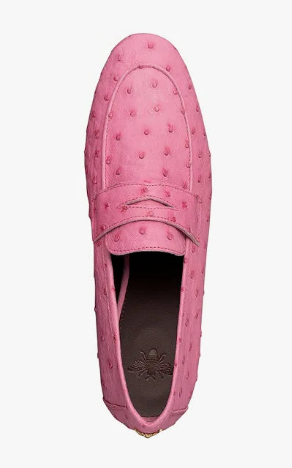 Mocasines Avestruz Rosa